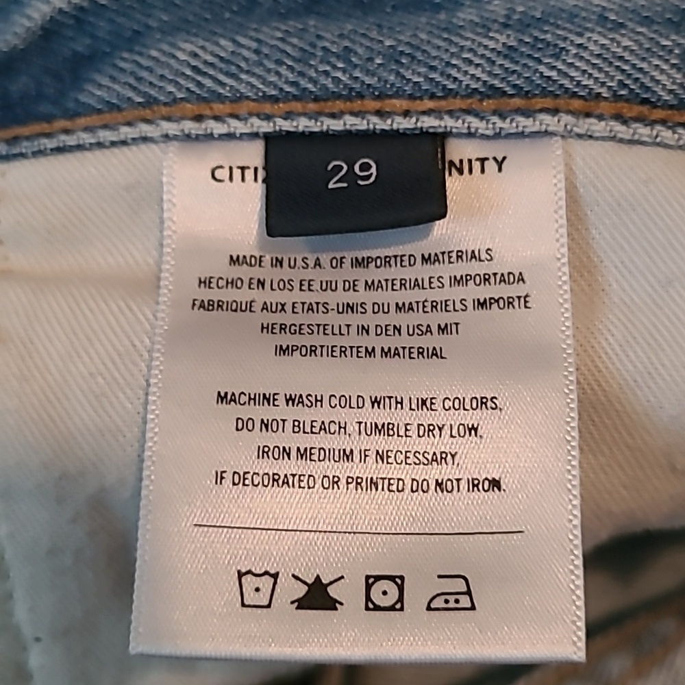 Citizens Of Humanity Premium Vintage Emery Crop Daydream Light Wash Jeans Sz 29 - Picture 11 of 16